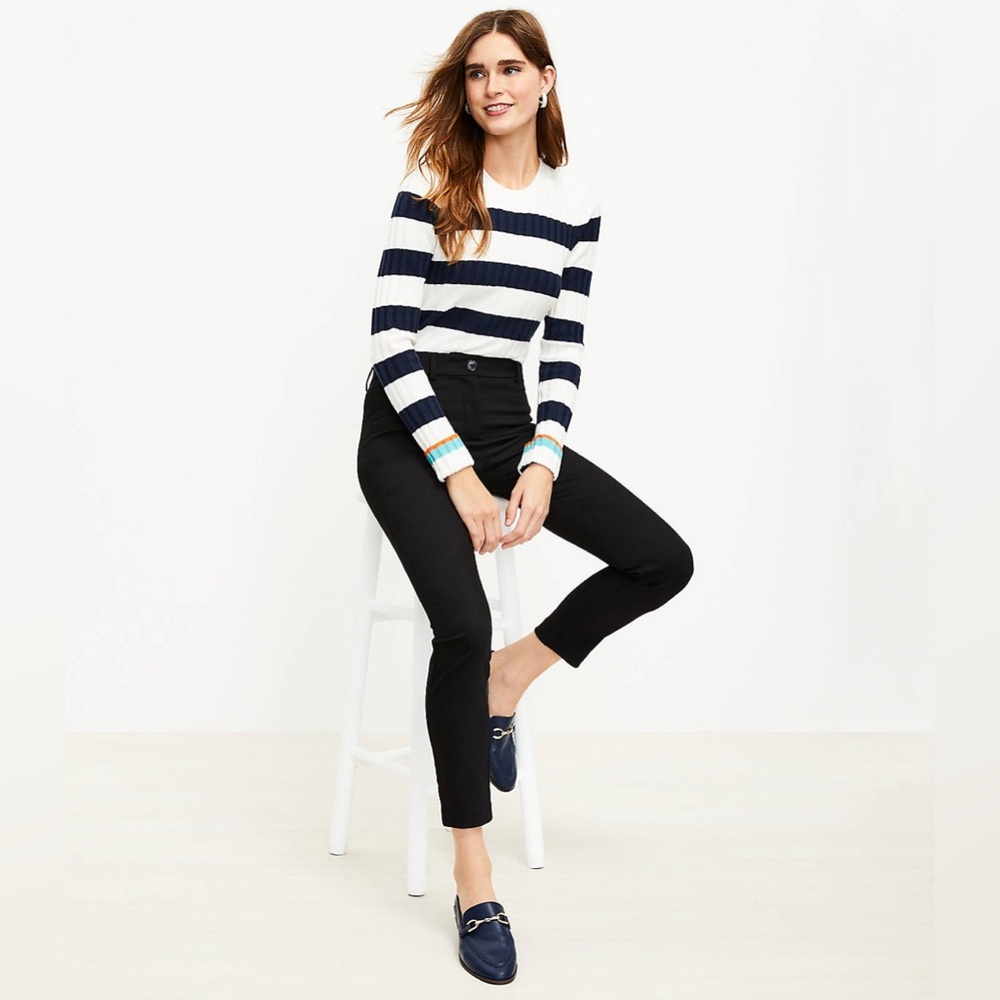 LOFT Black Cropped Pants